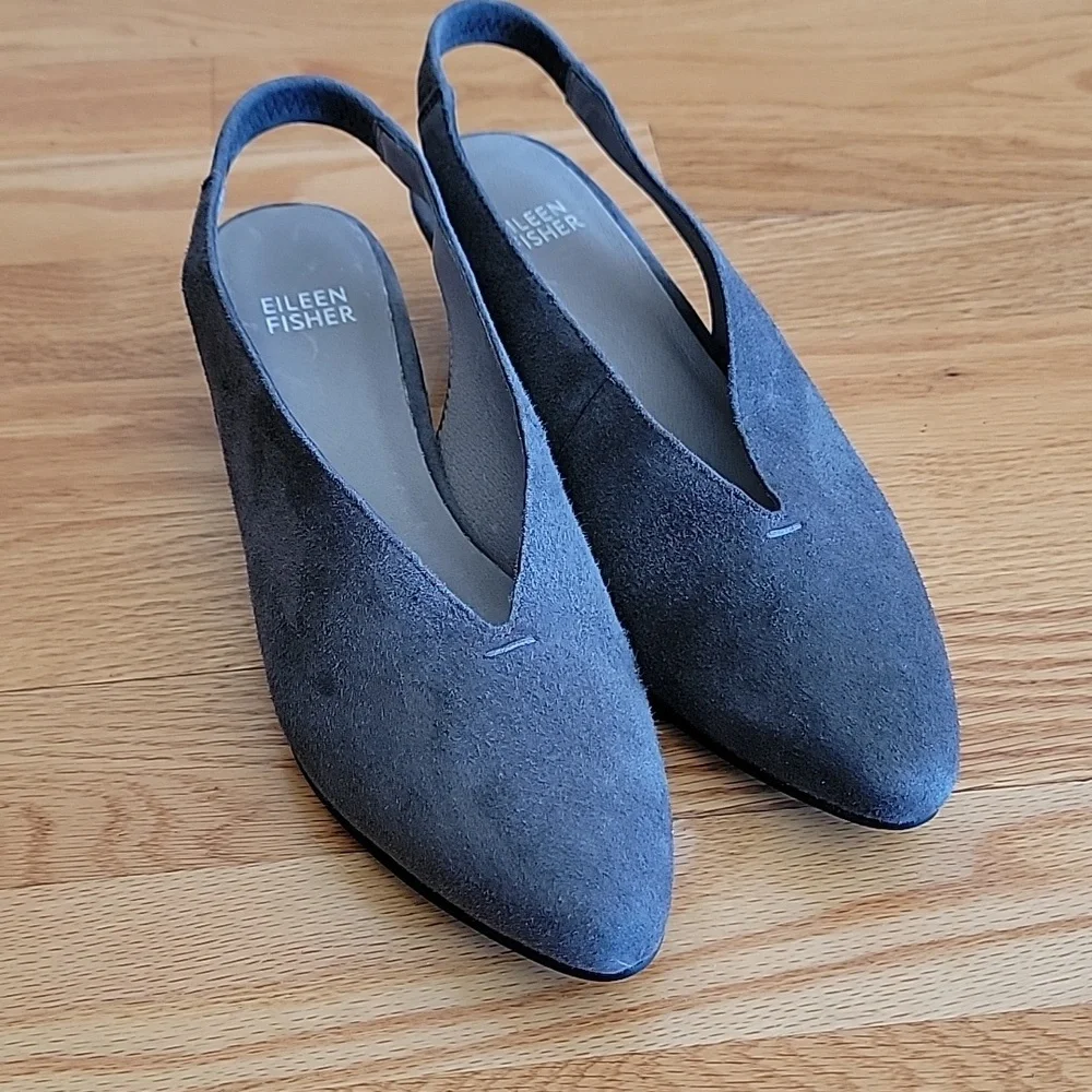 Eileen Fisher Vero Cuoio Leather Shoes - Picture 15 of 15